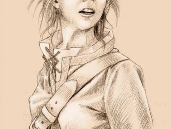 Lindsey Stirling Link Zelda portrait retrat retrato