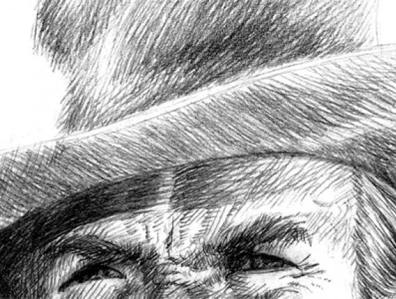 Clint Eastwood art portrait retrat retrato