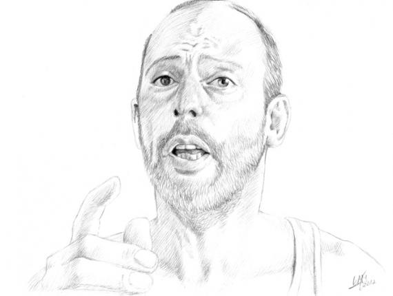 Jean Reno El profesional Leon portrait retrat retrato