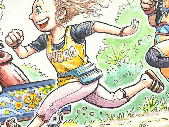 un lloc estrany noia conill chica conejo bunny girl amics amigos friends aventura adventure aquarel·la acuarela watercolor