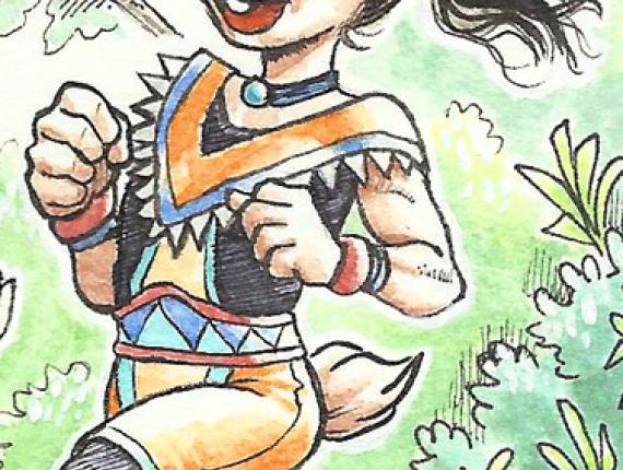 un lloc estrany noia conill chica conejo bunny girl amics amigos friends aventura adventure aquarel·la acuarela watercolor