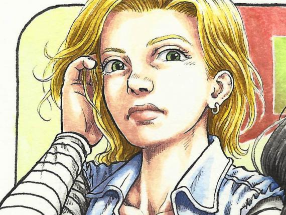 Dragon Ball Bola de Drac Bola de dragón A18 A17 C18 C17 aquarel·la acuarela watercolor