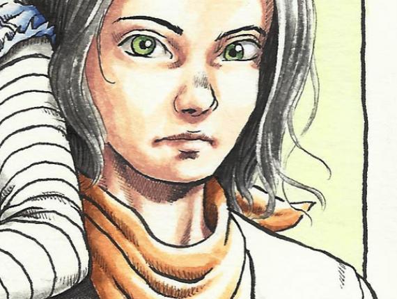 Dragon Ball Bola de Drac Bola de dragón A18 A17 C18 C17 aquarel·la acuarela watercolor