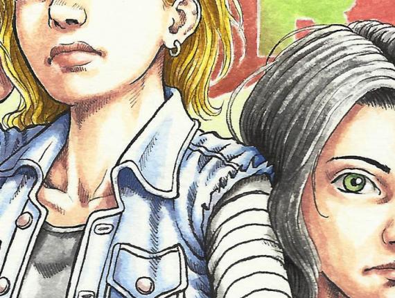 Dragon Ball Bola de Drac Bola de dragón A18 A17 C18 C17 aquarel·la acuarela watercolor