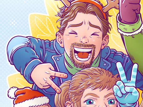 bon nadal feliz navidad Merry Christmas Tió amics amigos friends mascota pet gat gato cat gos perro dog felicitat felicidad happiness