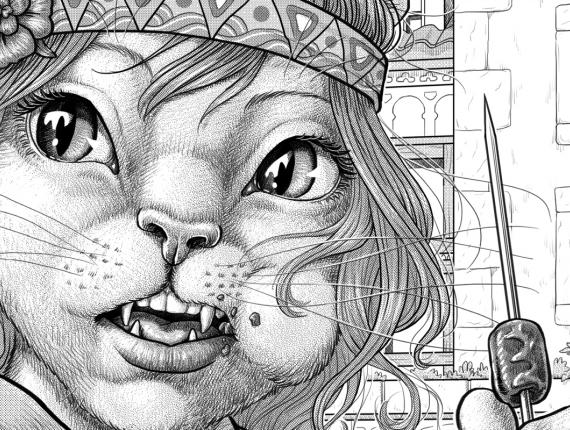 pàgina página page manga un lloc estrany noi chico boy punk noia gata chica gato cat girl