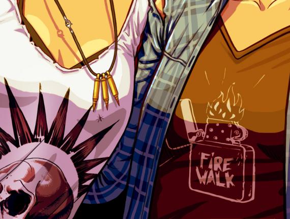 Life is Strange Before the Storm Videojoc videojuego videogame Dontnod Entertainment Chloe Rachel parella pareja couple ball baile dance concert concierto rock riure risa laugh