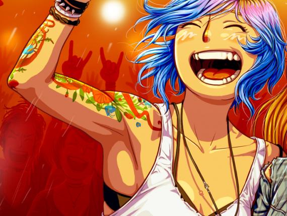 Life is Strange Before the Storm Videojoc videojuego videogame Dontnod Entertainment Chloe Rachel parella pareja couple ball baile dance concert concierto rock riure risa laugh