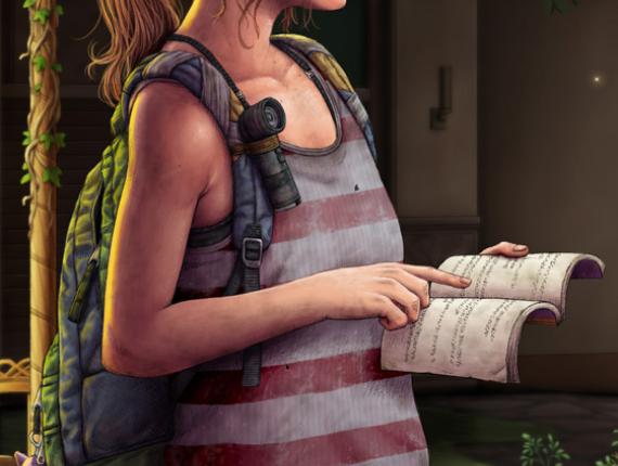 The Last of Us Left Behind fan art naughty dog naughtydog Play Station Playstation Ellie Riley riure risa laugh