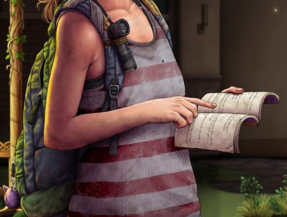 The Last of Us Left Behind fan art naughty dog naughtydog Play Station Playstation Ellie Riley riure risa laugh