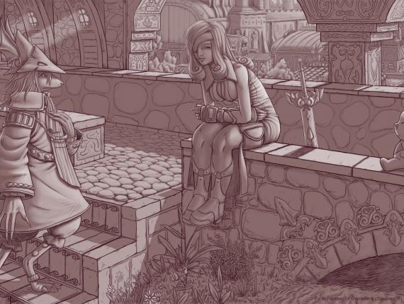 Final Fantasy IX Freya Freija Beatrix moogle