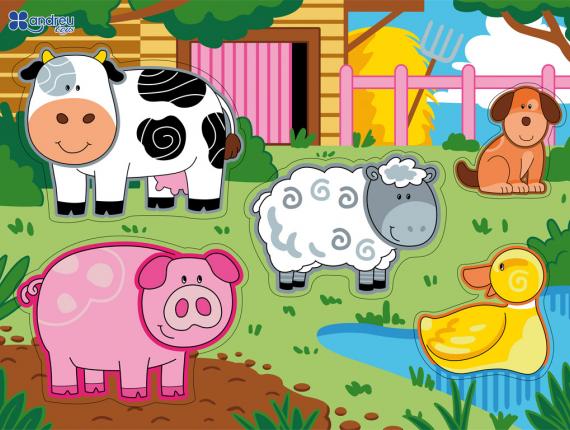 Andreu Toys encàixos de fusta encajes de madera Wooden Puzzles