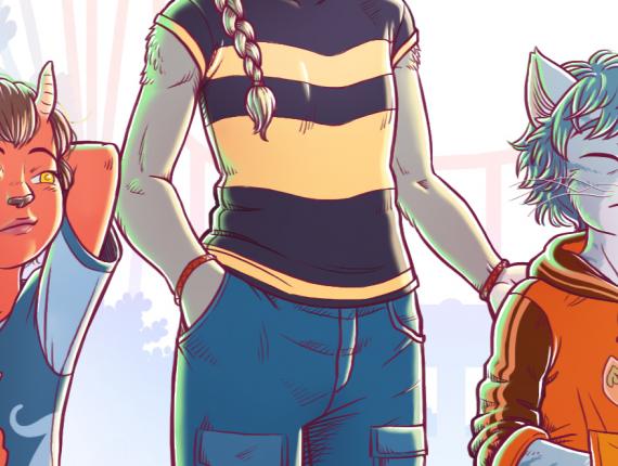 Un Lloc Estrany personatges personajes characters amics amigos friends noia chica girl noi gat chico gato cat boy color digital noia conill chica conejo girl rabbit noia dimoni chica demonio devil girl animals animales