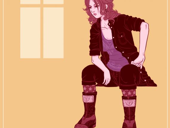 personatge personaje character finestra ventana window ulleres gafas glasses