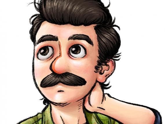 Un Lloc Estrany personatge personaje character noia chica girl home hombre man color digital