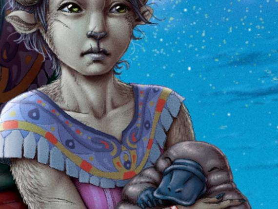 un lloc estrany noia chica girl home hombre man amics amigos friends grup grupo group ornitorrinc ornitorinc ornitorrinco Ornithorhynchus Platypus aventura adventure noia chica girl conill conejo rabbit sàtir sátiro satire