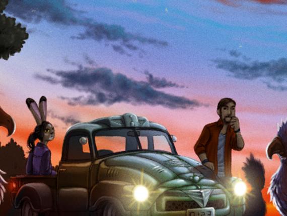 un lloc estrany noia chica girl home hombre man amics amigos friends grup grupo group ornitorrinc ornitorinc ornitorrinco Ornithorhynchus Platypus aventura adventure noia chica girl conill conejo rabbit sàtir sátiro satire