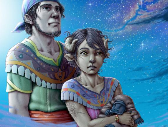 un lloc estrany noia chica girl home hombre man amics amigos friends grup grupo group ornitorrinc ornitorinc ornitorrinco Ornithorhynchus Platypus aventura adventure noia chica girl conill conejo rabbit sàtir sátiro satire