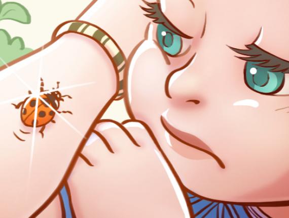 Un Lloc Estrany personatge personaje character noia chica girl marieta mariquita ladybug color digital