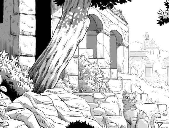 Un Lloc Estrany personatges personajes characters amics amigos friends noia chica girl home hombre man gat gato cat art digital arte