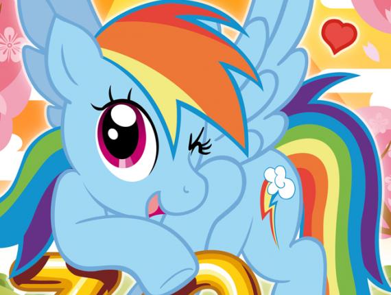 Rainbow Dash  My Little Pony Blue Dragon Noi