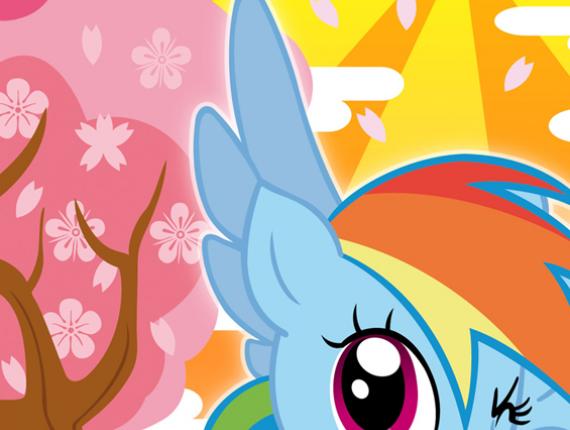 Rainbow Dash  My Little Pony Blue Dragon Noi