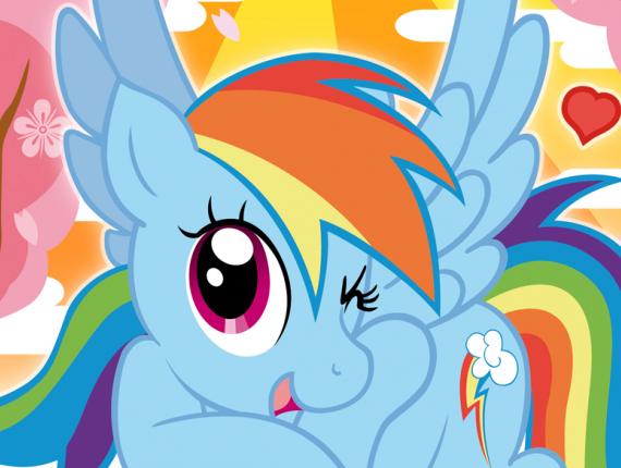 Rainbow Dash  My Little Pony Blue Dragon Noi