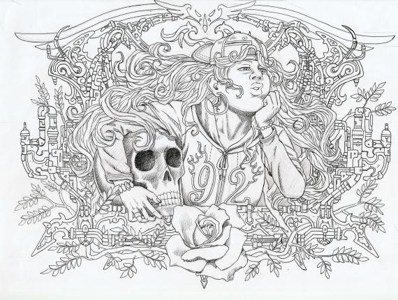 calavera skull noia chica girl