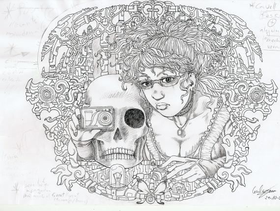 calavera skull noia chica girl