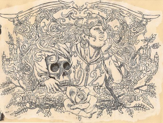 calavera skull noia chica girl