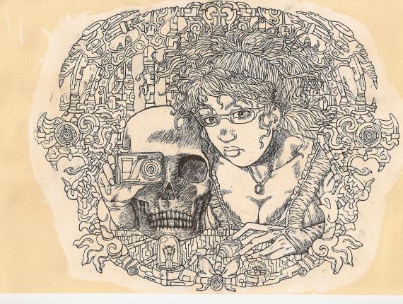 calavera skull noia chica girl