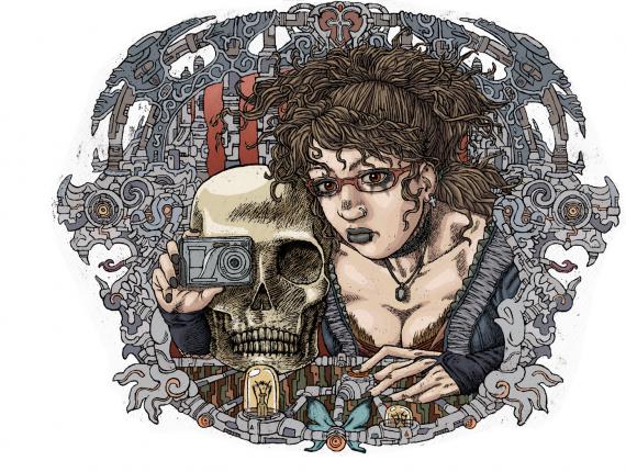 calavera skull noia chica girl