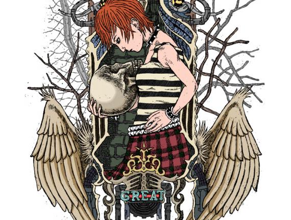 calavera skull noia chica girl