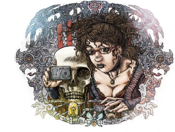 calavera skull noia chica girl