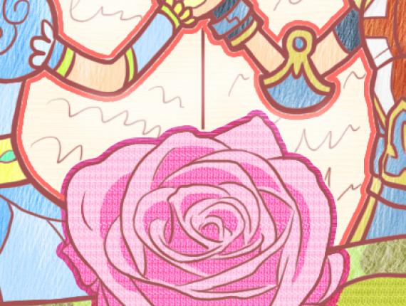 Sant Jordi princesa princess cavaller caballero knight drac dragón dragon senyera flag rosa rose