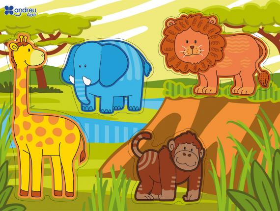 Andreu Toys encàixos de fusta encajes de madera Wooden Puzzles