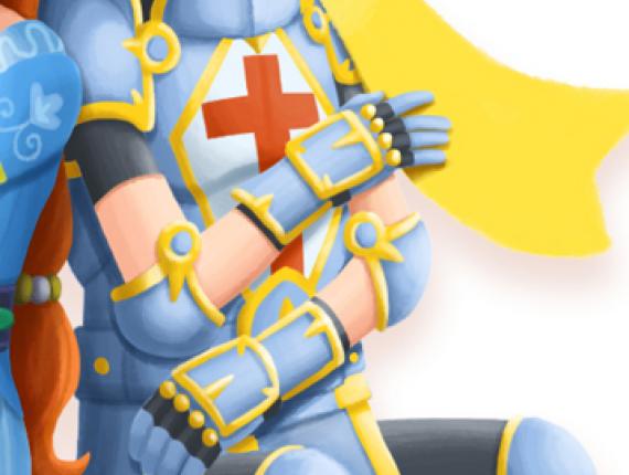 Sant Jordi 2018 cavaller caballero knight princesa princess rosa rose llaç groc lazo amarillo yellow ribbon