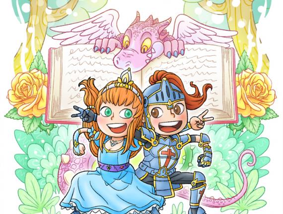 Sant Jordi 2019 princesa cavaller drac rosa groga llibre princesa caballero dragón rosa amarilla libro princess knight dragon yellow rose book llaç groc senyera catalana lazo amarillo bandera catalana yellow ribbon Catalan flag