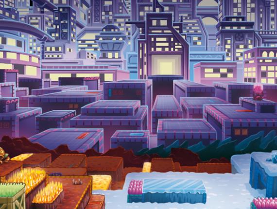 Super MAGBOT AstralPixel Astral Pixel logo videogame videojoc videojuego vectorial cartell cartel poster cover coberta cubierta robot Key Art Team17