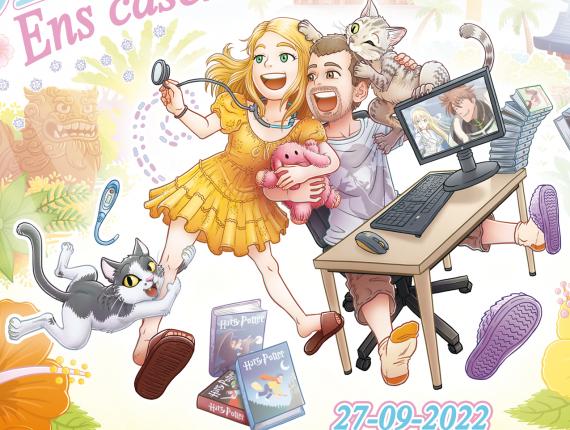 Amics amigos friends gat gato cat boda wedding postal targeta tarjeta card Japó Japón Japan Okinawa