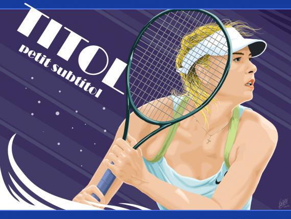 Maria Sharapova tenista tennis player retrat retrato portrait