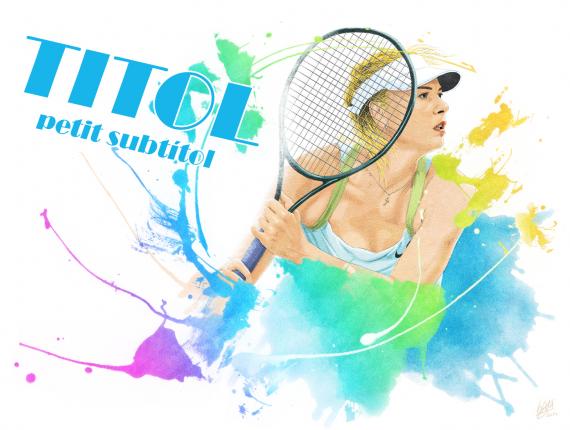 Maria Sharapova tenista tennis player retrat retrato portrait