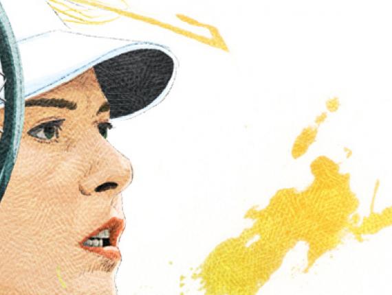 Maria Sharapova tenista tennis player retrat retrato portrait