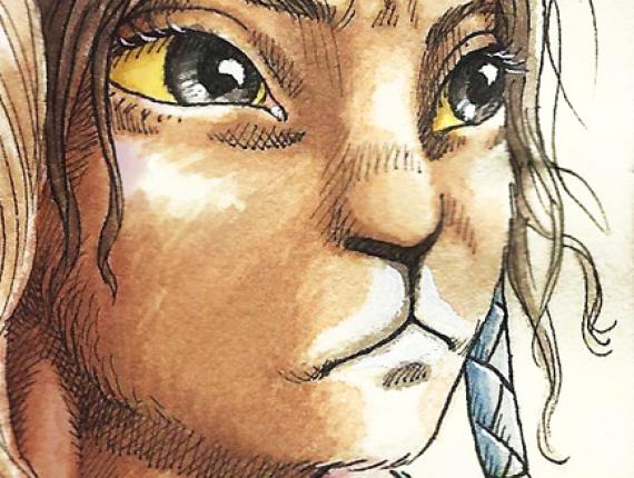 un lloc estrany amigues amigas friends noia chica girl noia conill chica conejo bunny rabbit girl aventura adventure aquarel·la acuarela watercolor