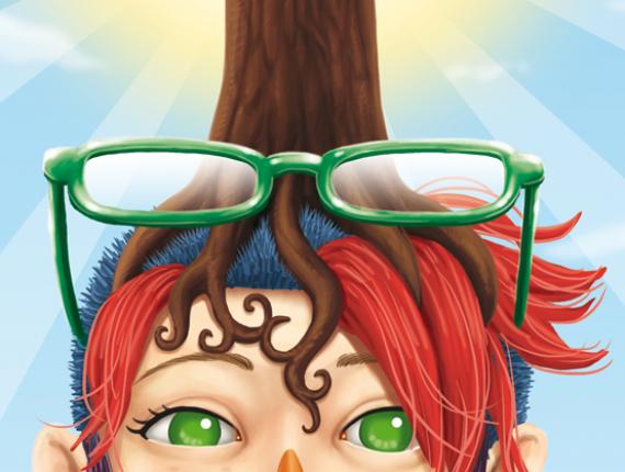 noia chica girl sirena mermaid arbre arbol tree estrella star ocell pica soques pajaro carpintero Woodpecker