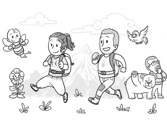 família familia family animals animales trekking excurció excursión tour