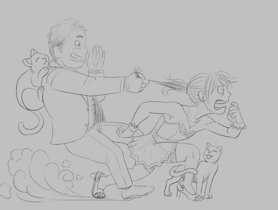 invitació de boda invitación de boda Wedding invitation núvia novia bride núvi novio groom gats gatos cats