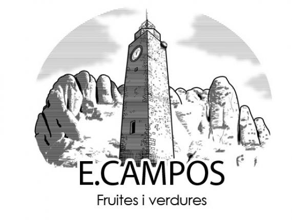 logotip logotipo logo E.CAMPOS fruites i verdures