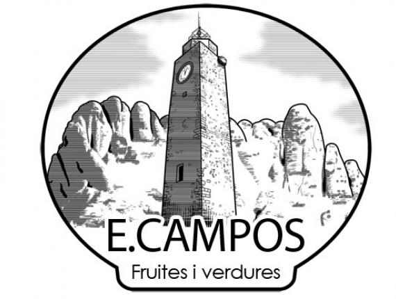 logotip logotipo logo E.CAMPOS fruites i verdures