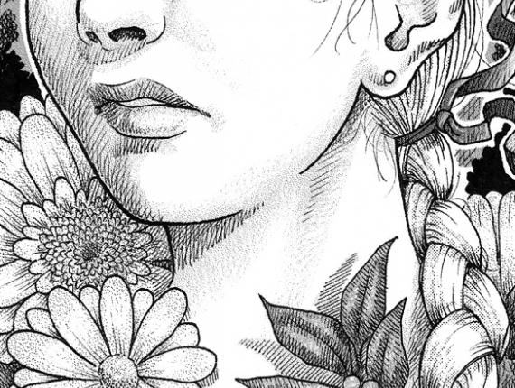 personatge personaje character tinta ink trama mecanica Dither